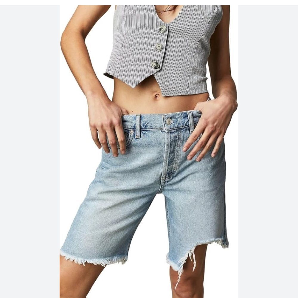 We the Free Big Sur Coast Denim Cut Off Shorts size 30